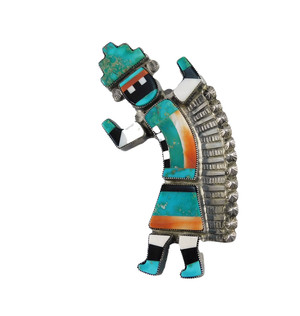 Vintage David Tsikewa Rainbow Man Brooch