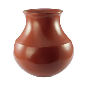 Santa Clara Pueblo Red Pottery Jar Virginia Garcia