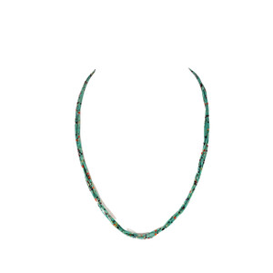 Fine Turquoise Heishe Necklace by Percy Reano