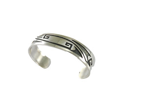 Hopi Crafts Silver Cuff Bracelet