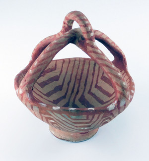 Mohave Pottery Four Handle Footed Bowl