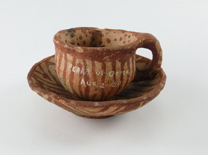 Antique Mohave Cup and Saucer Peaks of Otter  Commemorative