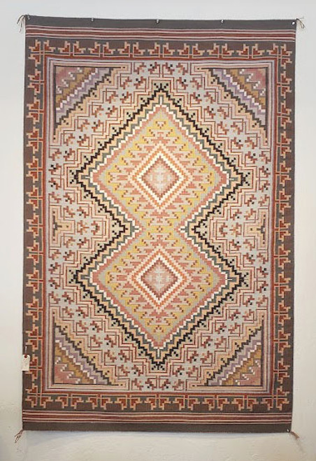 Navajo Burntwater Tapestry Woven by Emily Blake