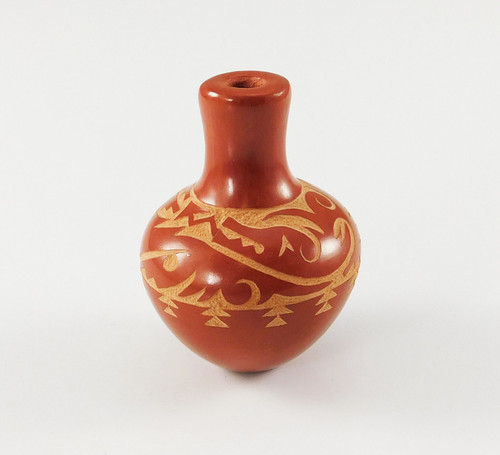 Miniature Avanyu Jar by Grace Medicine Flower