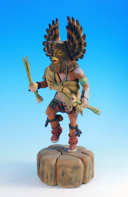 Hopi Owl Kachina Sculpture by Nah-Neh-See-Yho