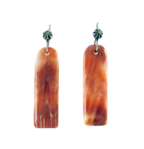 Spondylus Shell Tab Dangle Earrings by Piki Wadsworth