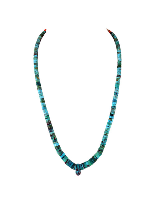 Single Strand Turquoise Beads Necklace