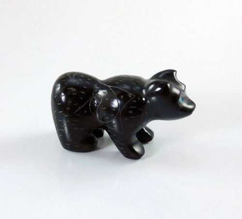 Zuni Carved Black Bear