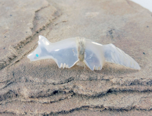 White Wolf  Zuni Carving