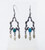 Mexican Silver and Turquoise Dangle Earrings