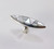 Zuni White Shell Inlay Silver Ring Bessie Vacit