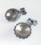 Heavy Silver Navajo Concha Earrings 