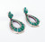 Turquoise Inlay Earrings by Ralph Tawangyawma
