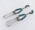 Zuni Turquoise Dangle Earrings Falling Rain