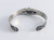 Vintage Silver Cuff Bracelet Green Turquoise