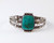 Square Blue Gem Turquoise  in Silver Bracelet