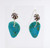Sleeping Beauty Turquoise Tab Earrings by Piki Wadsworth