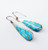 Vintage Channel Inlay Dangle Earrings