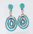 Turquoise Dangle Earrings by Dishta, ex. Martha Struever