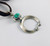 Jesse Robbins Coin Silver Naja Pendant with Turquoise