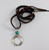 Jesse Robbins Coin Silver Naja Pendant with Turquoise