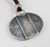 Jesse Robbins Stamped Coin Silver Medallion with Turquoise Pendant