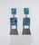 Old Number Eight Turquoise Dangle Earrings