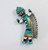 Vintage Zuni Inlay Rainbow Man Brooch by David Tsikewa