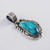 Bisbee Blue Turquoise Silver Pendant by Jeanette Dale