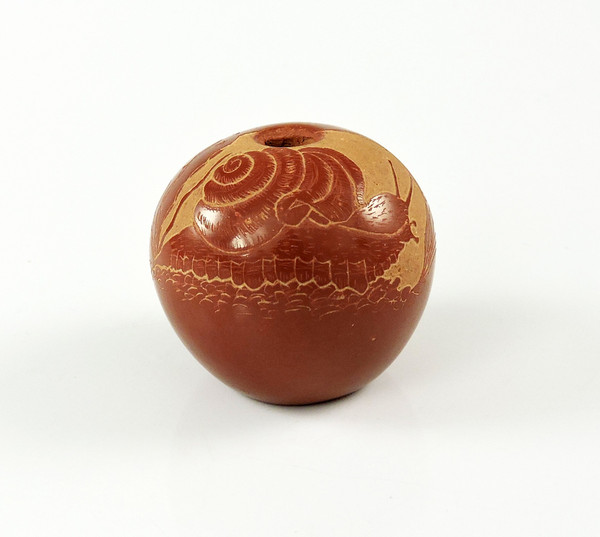 Joseph Lonewolf Sgrafitto Pottery Snail Published