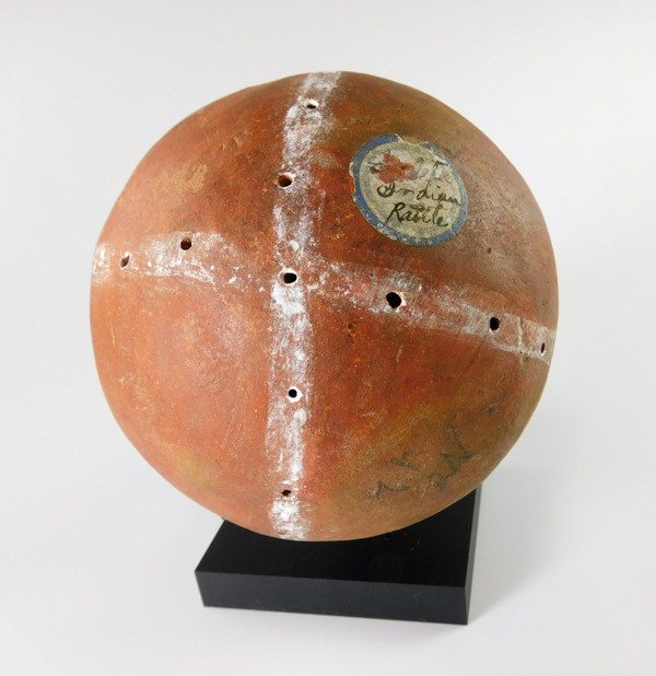 Antique Isleta Pueblo Pottery Rattle
