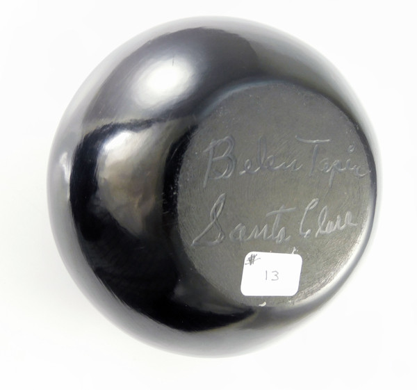 Belen Tapia Small Black Pottery Bowl