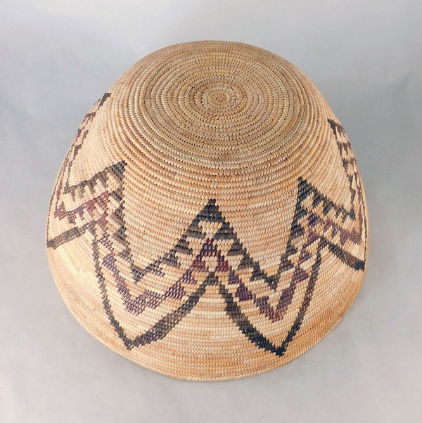 Antique Mono Polychrome Feast Basket