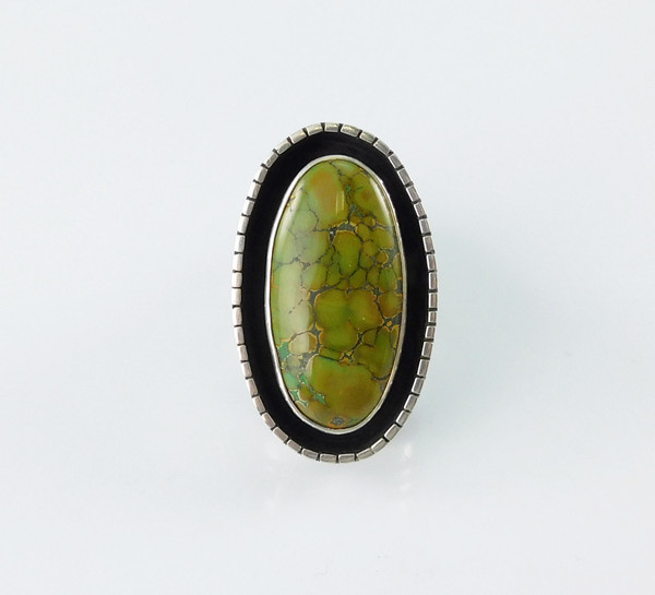 Damale Turquoise Silver Ring Bobby Seckakuku