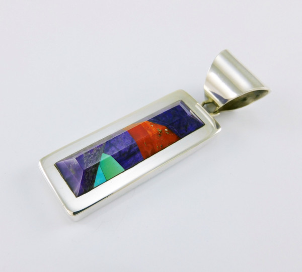 Herbert Toledo Mosaic in Silver Pendant