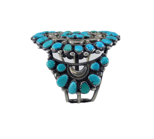 Vintage Turquoise Cluster Bracelet