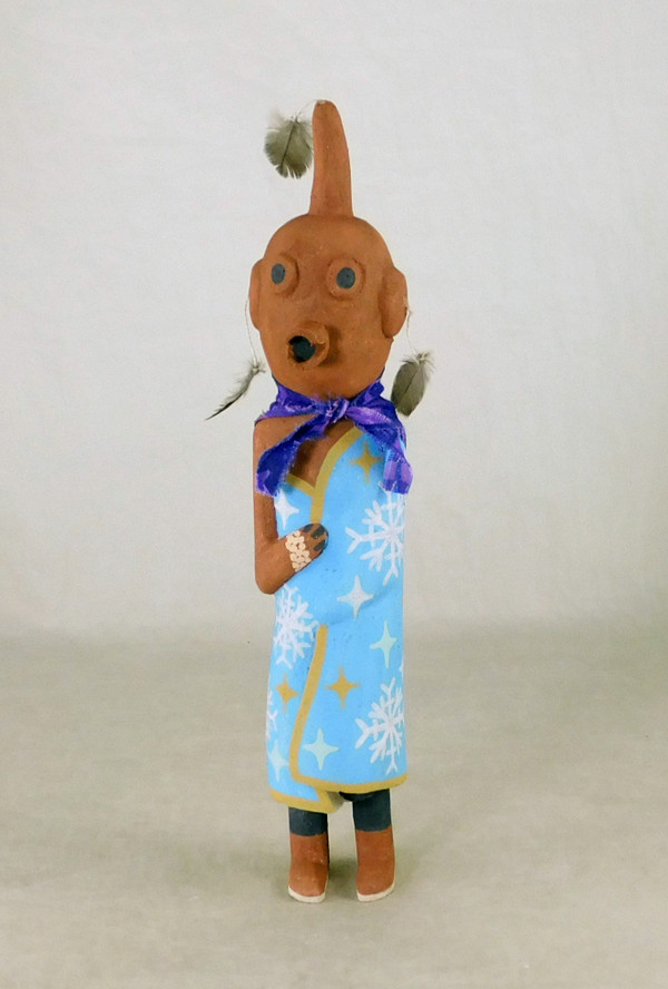 Traditional Hopi Koyemsi Rams Fan by Brandon Ross