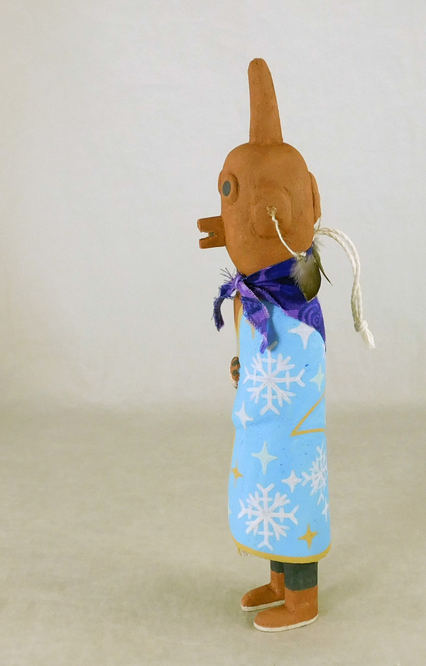 Traditional Hopi Koyemsi Rams Fan by Brandon Ross