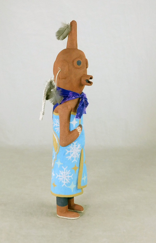Traditional Hopi Koyemsi Rams Fan by Brandon Ross