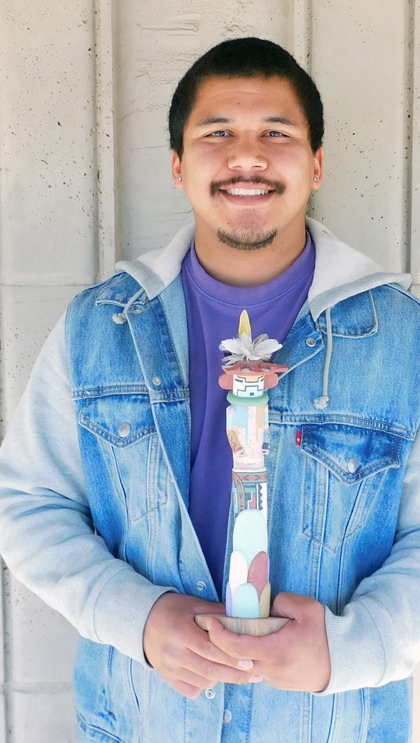 Traditional Hopi Nuvak Kachina Sculpture Brandon Ross