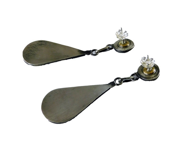 Zuni Shadow Box Dangle Earrings