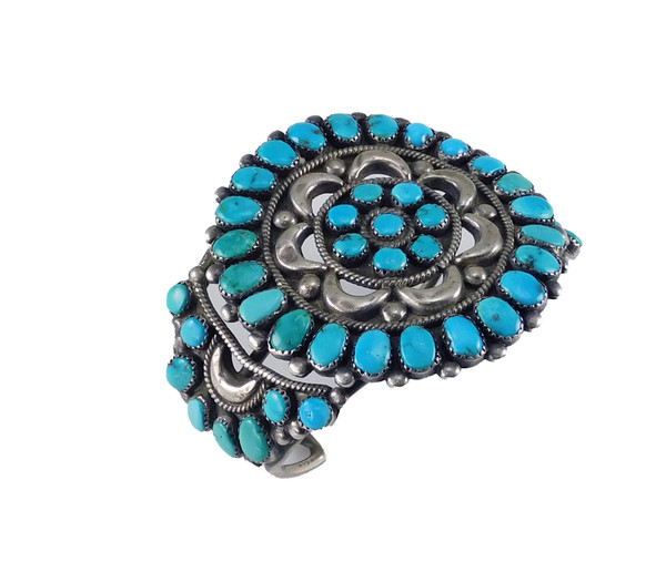 Large Turquoise Cluster Bracelet Fannie Ondelacy