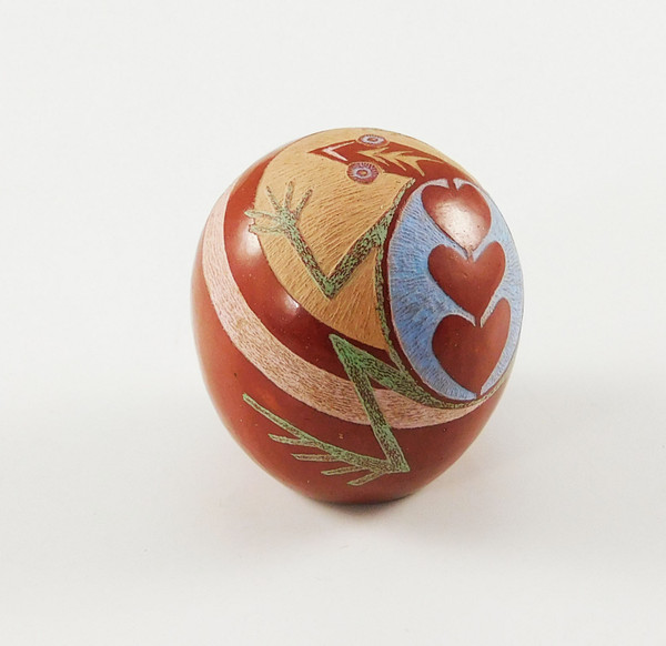 Miniature Lizard Pot by Joseph Lonewolf