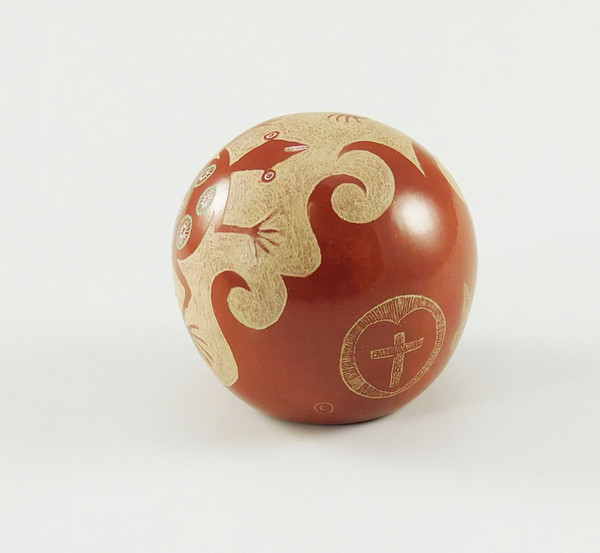 Miniature Pottery by Joseph Lonewolf Turtle and Lizard