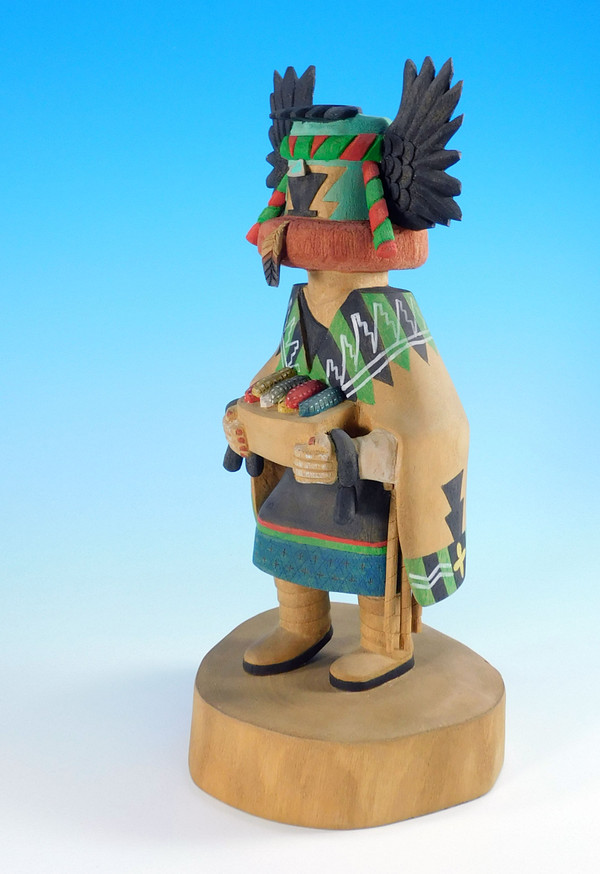 Hopi Crow Mother Kachina Sculpture by Michael Harris