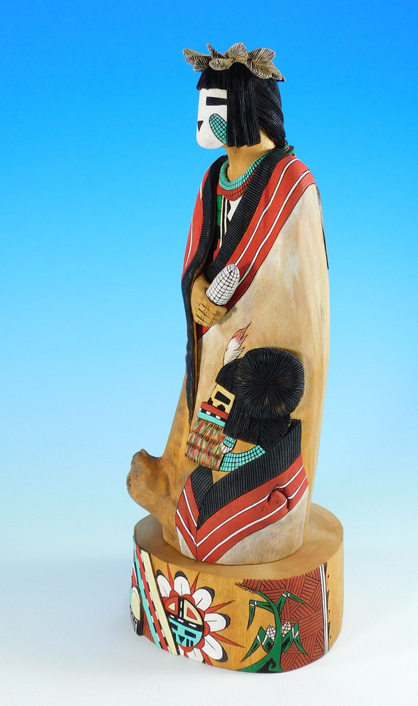 Hopi Harvest Kachina Sculpture by Armand Fritz