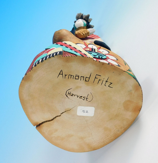 Hopi Harvest Kachina Sculpture by Armand Fritz