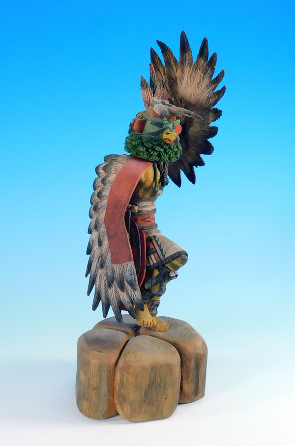 Hopi Eagle Kachina Sculpture by Nah-Neh-See-Yho