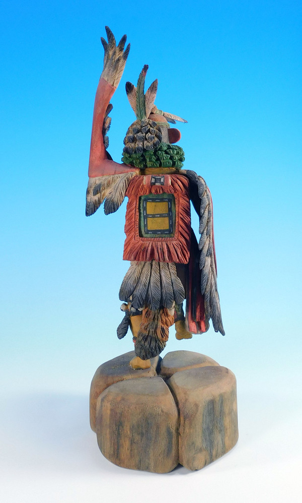 Hopi Eagle Kachina Sculpture by Nah-Neh-See-Yho