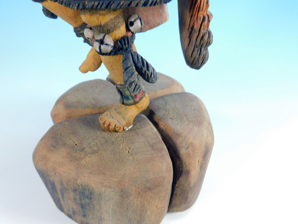 Hopi Eagle Kachina Sculpture by Nah-Neh-See-Yho